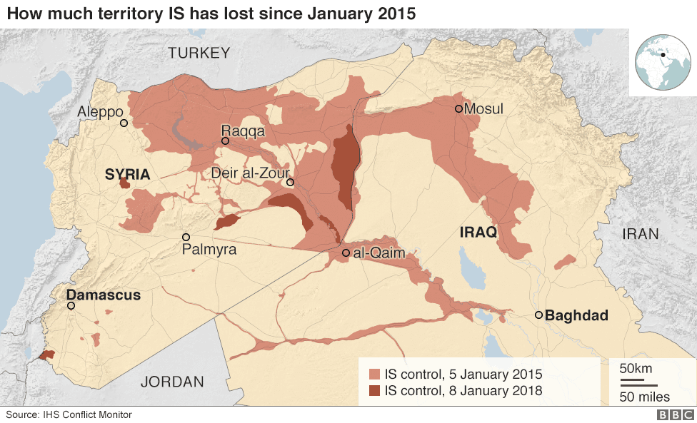 Sự suy giảm của nhà nước khủng bố IS
